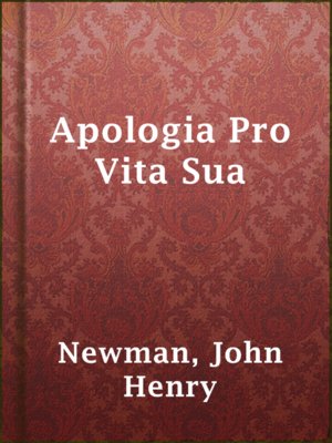 cover image of Apologia Pro Vita Sua